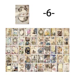 Mr. Paper 8 Style 100pcs/book Vintage Message Material Paper Creative Flower Character Hand Account Decorative Memo Pad