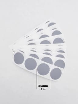 100PCS 25mm "1" Inch Round Circle Scratch Off Stickers For DIY Lucky Promotional Game Gift Cards