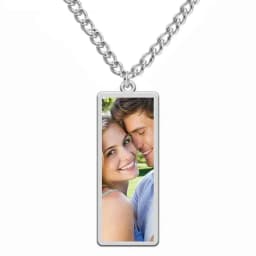 Print Photo Necklace Personalized Custom Gift For Men Woman Couple Family Father Chain Stainless Steel Memorial Souvenir Jewelry