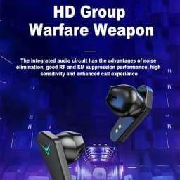 Bluetooth 5.4 Earphones TWS Lightweight Earbuds 65ms Low Latency Gaming Headphones with Built-in Microphone