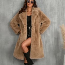 Fur & Faux Fur Coat Lapel Imitation Of Fox Fur Coat 2025 New Winter Women Fur Coat Fashion Temperament Warm Women Fur Coat H217
