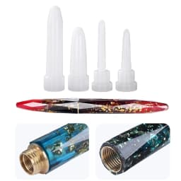 Transparent Pen Silicone Mould Set DIY Fountain Pen Mold Epoxy Resin Molds for Jewelry Casting Transparent Pen Holder Making
