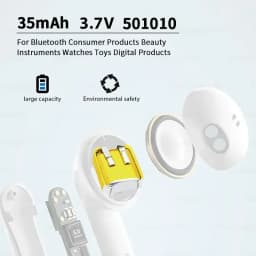 5-100pcs Lipo Rechargeable Polymer Lithium Batteries 501010 501012 3.7V 35mAh Bluetooth Batteries for Headset LED Lights Mp3/mp4