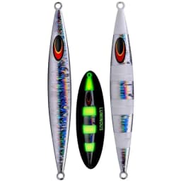 200g Long Casting Slow Sinking Fishing Lures Jigging Hard Wobblers Artificial Baits Luminous Vertical Fishing Lure Fishing Jig