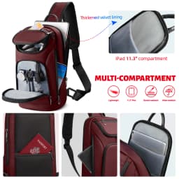HK Multifunctional Business Chest Bag Waterproof and Scratch-Resistant Men’s Bag Lightweight High-End Fashionable Shoulder Bag