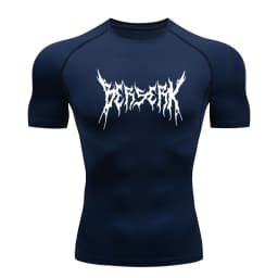 Gym Workout Rash Guard for Men Athletic Quick Dry Compression Shirts Berserk Print Tshirts Tees Tops Undershirts Baselayers