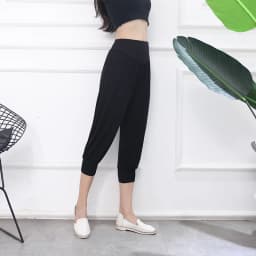 High Waist Modal Loose Fit Large Size Harlan Pants Women's Thin Extra Large Casual Sports Yoga Lantern Pants Cotton Lantern P...