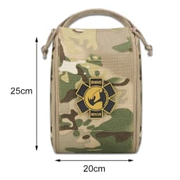 Rhino Rescue IFAK Empty Pouch Bag, Molle Tactical Pockets for Camping Hiking Outdoor Emergency Gear