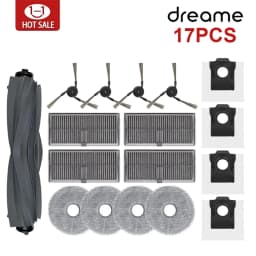 Dreame X40 Ultra X40 Pro S30 Pro Ultra Robot Vacuum Spare Parts Main Side Brushes Mop Cloths HEPA Filters Dust Bags Accessories