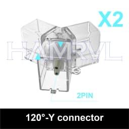 Hexagon Light Adjustable Suspension Rope and Splicing Connector All Copper 2Pin V/Y/L/T/I Cable LED Tube Lamp for Garage Ceiling