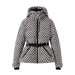 Hooded Skiing Coats Women Solid Stand Collar Belts Pleated Zippers Full Sleeve Thicken Cotton Jacket 2026 Winter Lady Outwears