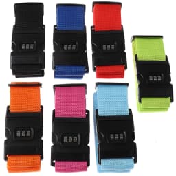 1Pc Travel Luggage Suitcase Secure Lock Durable Nylon Packing Strap Belt with Password Lock Safe Luggage Strap