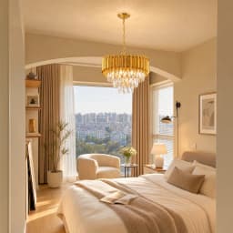 Gold Crystal Chandelier, Modern Luxury 3-Tier K9 Crystal Chandelier Light Fixture, Adjustable Chain Hanging Pendant Light for Dining Room Living Room Kitchen Island Bedroom Foyer Entryway Hallway