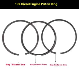 3Pcs/set Piston Rings Fit Single Cylinder Diesel Engines 168F 170F 173F 178F 186F 188F 192F Generators 2KW 5KW 6KW 7KW 8KW Parts