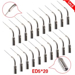 20 PCS Multifunction Dental Ultrasonic Scaling Endo Tips Fit DTE SATELEC Handpiece