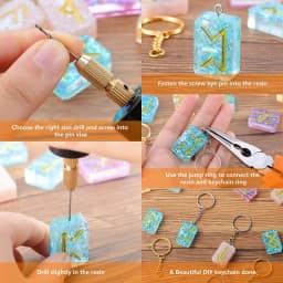1 Set Epoxy Resin Kit DIY Jewelry Making Tools Shiny Powder Cup Silicone Mold Necklace Pendant Ring Gifts Handmade Creative