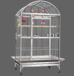 Stainless Steel Parrot Cage Medium Large Bird Cottage Extra Large Space Parrot Breeding Cage with Wheels 51*61*152cm