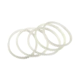 6Pcs KT6808 Chain Dentate Strips Easy to Use Convenient Jewelry Rotary Tumbler Parts Rotary Tumbler Conveyor Belts Accessories