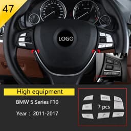 Car Styling Console Multimedia AC CD Panel Decoration Frame Cover Trim Strip Sticker For BMW 5 Series F10 F11 F18 Accessories