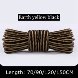 1Pair Boots Round Shoe Laces Striped Double Color Fashion Shoelaces Outdoor Hiking And Leisure Sports Shoelace 18 Color