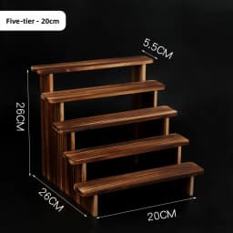 Pure Wood Display Stand Storage Rack Desktop Figurine Bubble Mat Doll Meat Green Plant Multi-layer Staircase Rack