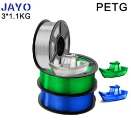 JAYO PETG/PLA Plus 2.0 3D Printer Filament 3 Rolls No Bubbles Smooth Multiple Colors 3D Filament Fit For FDM Printers 1 Roll/1.1