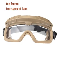 Tactical Glasses 2 Modes Airsoft Goggles Riding Eye Protection for Hiking Paintball Hunting Shooting Eyewear for FAST Helmets