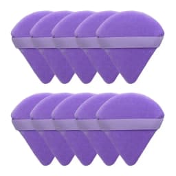 10/20Pcs Triangle Velvet Powder Puff Pizza Flours Mini Face Makeup sponge Cosmetics Washable Lightweight Makeup Tool