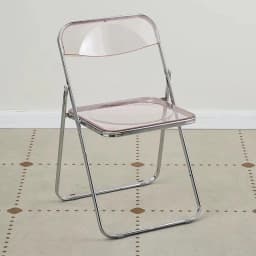 Modern Simple Acrylic Transparent Folding Chair Portable Dining Leisure Chair for Home Living Room Balcony