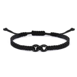 26 Letters Initial Heart Bracelets Handmade Adjustable A-Z Name Braided Bracelets For Women Men Friendship Jewelry