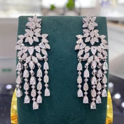 GODKI 2026 Luxury Trendy Link Chain Long Drop Earrings Cubic Zircon Earrings For Women Drop Earrings Brincos Fashion Jewelry