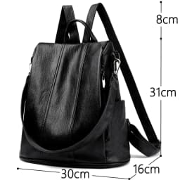 Luxury Brand Anti-Theft Women's Backpack High-Quality Leather Sac a Dos SchoolBag Knapsack for Female