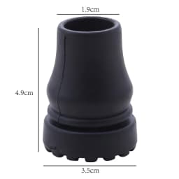 16-22mm Antiskid Walking Stick Crutch Cane Bottom Pads Cover Protector Climbing Hiking Trekking Pole Tip