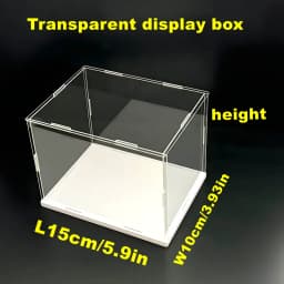 1pc Transparent Self-Assembled Acrylic Display Box Dustproof Storage Display Cabinet, Suitable for Car Models/Toys/Collectibles