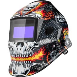 ARCCAPTAIN Welding Helmet Welder Mask Chameleon Large View True Color Solar Power Auto Darkening Welding For Arc Weld Grind Cut