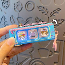 Monchhichi Keycap Clicker Anti Stress Key Cap Keyboard Fidgets Keychains Funny Squishy Bag Charms Accessories 몬치치 키링
