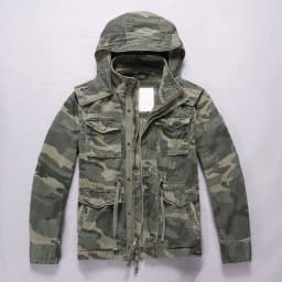 Cargo Jackets Men Tactical M65 Multi-pockets Cotton Coats Removable Hooded Work Jacket Wear-resistant Winter