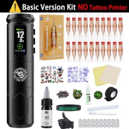 Dragonhawk A1 Pro Tattoo Machine Full Kit A1 Pro Easy To Use Operating Systerm Complete Tattoo Pen Cartridge Needle for Beginner