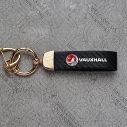 For Vauxhall Logo Meriva Vectra VXR Astra Insignia GTC Vivaro Junior Car Carbon Fiber Leather Car KeyChain Custom Key Rings Gift