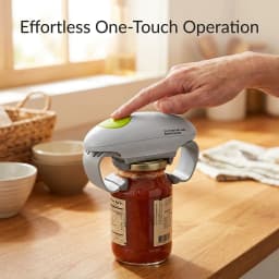 Electric Jar Opener Automatic Hands-Free Glass Lid Opener Kitchen Gadget for Arthritis and Weak Hands