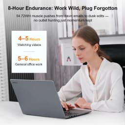 [Ship From Within Europe]Ninkear A15 Pro Laptop 16" QHD 2.5K 120Hz Display AMD Ryzen 5 5500U 16GB DDR4+1TB SSD 54.72Wh Battery 65W Charging BT5.2 Wi-Fi 6 Windows 11