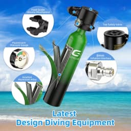 GOYOJO Mini Scuba Diving Tank 5-10 Minutes Dive Bottle 0.5L Oxygen Scuba Dive Cylinder for Scuba Diving Snorkeling