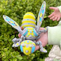 3D Printed Mechanical Bee Toy Joints Can Move Sizes 8/10cm Jointed Full Movable Birthday Gift Realistic Animals Decorative