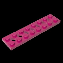 Gobricks GDS-699 Technical, Plate 2 x 8 with 7 Holes compatible with lego 3738 pieces of children's toys Building Blocks