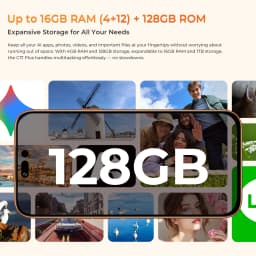 OUKITEL C17 PLUS Smartphone Global Version 6.9'' 16GB(4+12)+128GB 120Hz NFC Gemini AI