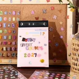 30 Sheets Cartoon Letter Stickers Colorful A-Z Alphabet PET Waterproof Decals For Journaling Scrapbooking Gift Decor Labeling