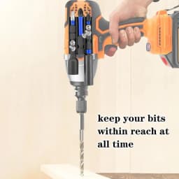 Rafford 3-Slot Magnetic Bit Holder — Self-Adhesive Screwdriver Bit Organizer for Power Drills and Metal Surfaces