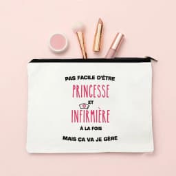 I Am A Top Nurse Print Makeup Bag Travel Neceser Toiletry Organizer Pouch Female Canvas Zipper Cosmetic Bags Best Gift for Nurse