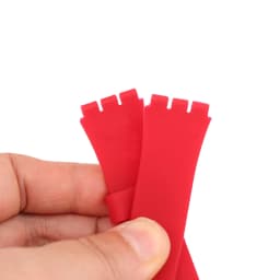 Watch strap accessories compatible for Swatch 17mm19mm colorful silicone rubber waterproof wristband bracelet for men and women