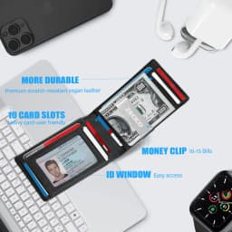 RFID Anti-Theft Brush Men's Wallet Portable Double Fold Cross Front Pocket Card Holder Multifunctional 12 Card Slot Short Zero W